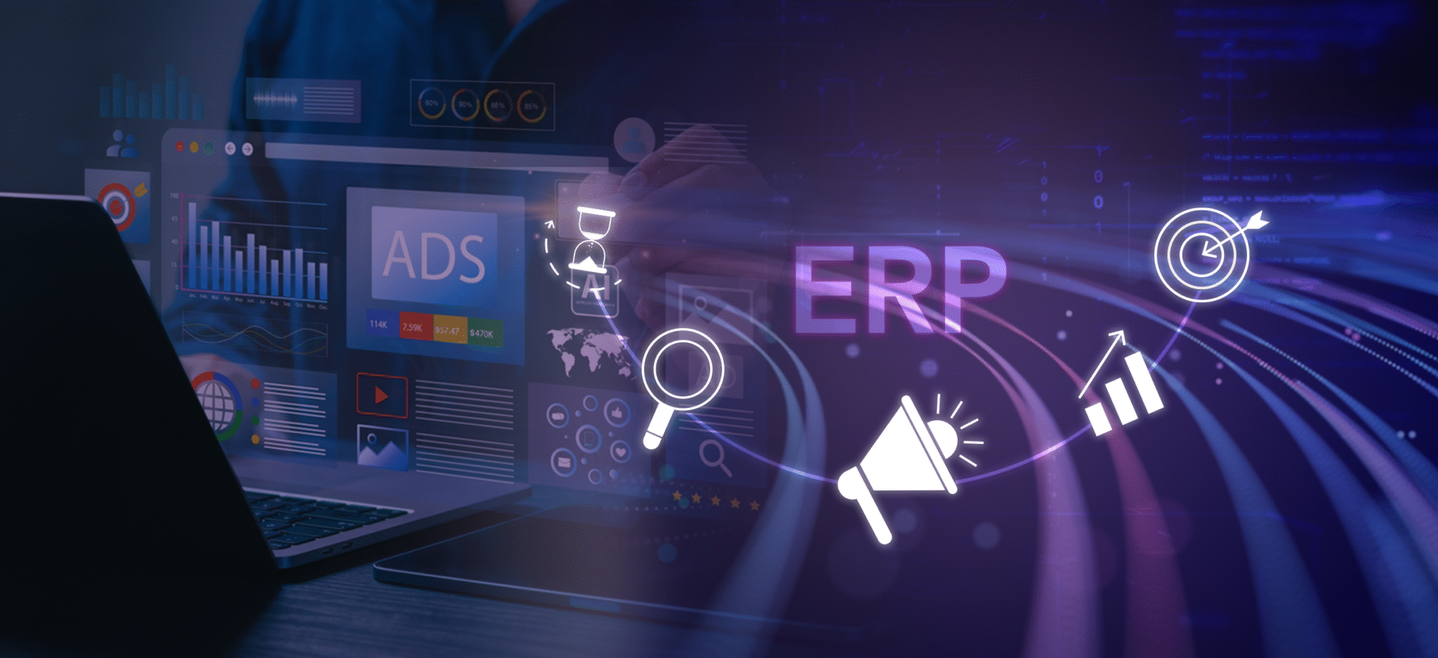 نظم ERP ودورها في تعزيز إعلانات جوجل للشركات